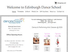 Tablet Screenshot of edinburghdanceschool.co.uk